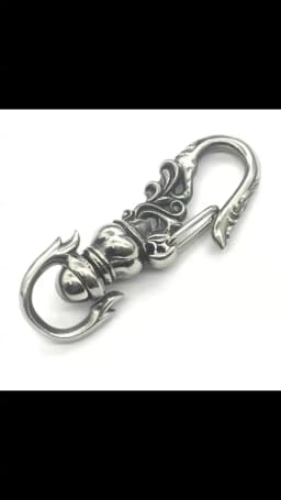 1PCS Key Hook 316Stainless Steel Punk Carabiner Keychain Mens DIY Lobster Clasp Making Clips Spring Buckle
