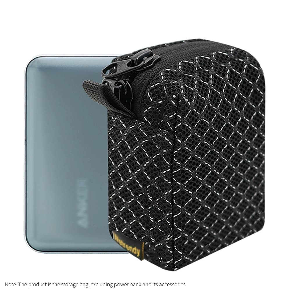 Portable Power Source Bag for Anker A1638 45W Power Bank Breathable Bag A1638 Travel Carrying Ventilate Case