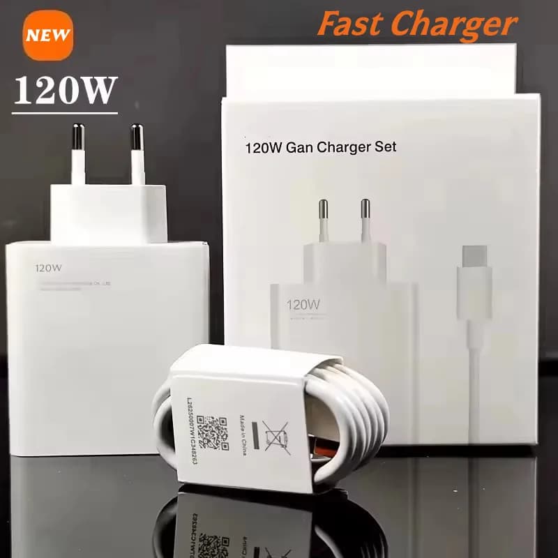 120W Charger Turbo Fast Charge Eu/Us Hyper Charge Adapter Cable for Redmi Note 11 12 13 Pro Plus Mi 14 13 13T Poco Xiaomi Phone