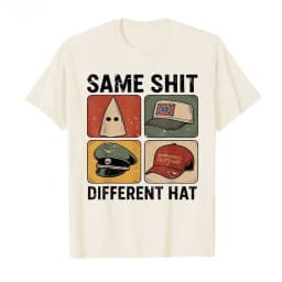 S-5XLSame Shit Different Hat Funny Quote Hat T-shirt for Men Women Cotton T Shirts Short Sleeve Tops