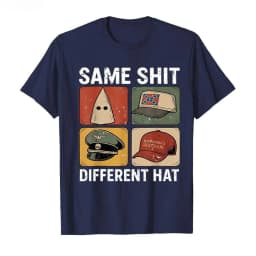 S-5XLSame Shit Different Hat Funny Quote Hat T-shirt for Men Women Cotton T Shirts Short Sleeve Tops