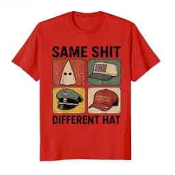 S-5XLSame Shit Different Hat Funny Quote Hat T-shirt for Men Women Cotton T Shirts Short Sleeve Tops