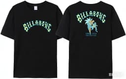 Summer men's Billa-bong English printed T-shirt, 100_ cotton double-sided high-quality casual T-shirt clothing graphic t shirts