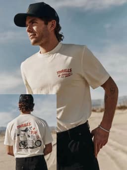 Heavyweight, Sheer Fabric. American-style Retro Pure Cotton Men's and Women's Design-oriented T-shirt. A Rare and Popular Item.