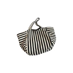 Canvas Stripe Underarm Bag Shopping Bag Black/Blue/Red Felt Handbag Shoulder Pouch All-match Cloth Shoulder Bag Women