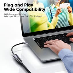 Toocki Type C To HDMI Adapter HD 4K@60Hz Video Cable For iPhone MacBook iPad Samsung Xiaomi TV Monitor Projector Cable Converter