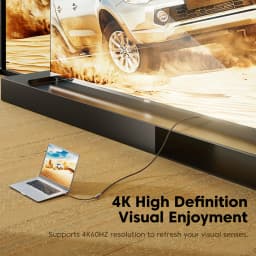 Toocki Type C To HDMI Adapter HD 4K@60Hz Video Cable For iPhone MacBook iPad Samsung Xiaomi TV Monitor Projector Cable Converter