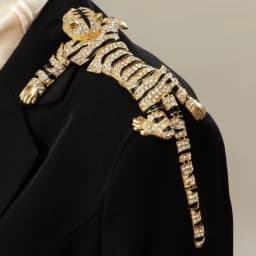 1 Piece Set Rhinestone Tiger Brooch, Bold Light Luxury Style, Suitable for Suit Jacket Accent / Formal Wear / Unique Holiday Gif
