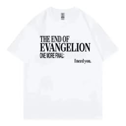 2026 New Neon Genesis Evangelion Printed Short Sleeve T-shirt Men's and Women's T-shirt Men's Top Sports T-shirt Harajuku Tee