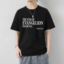 2026 New Neon Genesis Evangelion Printed Short Sleeve T-shirt Men's and Women's T-shirt Men's Top Sports T-shirt Harajuku Tee