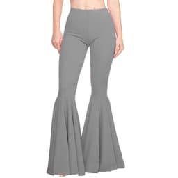 Hot Selling Women's Mermaid Plus Size High Waist Slim Fit Elastic Thin Casual Fashion Simple Leg Repair Flared Pants