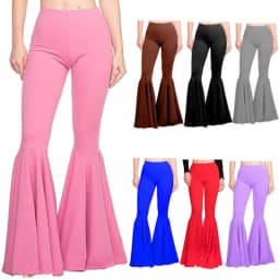 Hot Selling Women's Mermaid Plus Size High Waist Slim Fit Elastic Thin Casual Fashion Simple Leg Repair Flared Pants