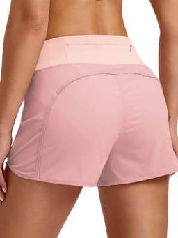 Women's Running Shorts with Stretch Lining 3" Women's Fitness Training Shorts with Cell Phone Pocket
