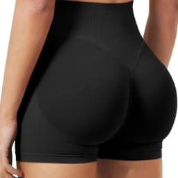 Summer High Waisted Yoga Shorts For Women Fashionable and Sexy Running Fitness Pants Solid Color Yoga Leggings Elastic Tights
