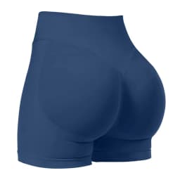 Summer High Waisted Yoga Shorts For Women Fashionable and Sexy Running Fitness Pants Solid Color Yoga Leggings Elastic Tights