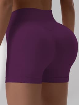 Summer High Waisted Yoga Shorts For Women Fashionable and Sexy Running Fitness Pants Solid Color Yoga Leggings Elastic Tights