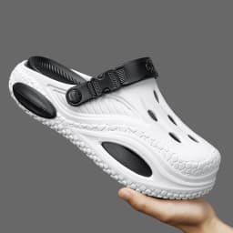 Summer breathable fashionable men's and women's slippers thick soled perforated shoes outdoor sports and leisure beach shoes 48