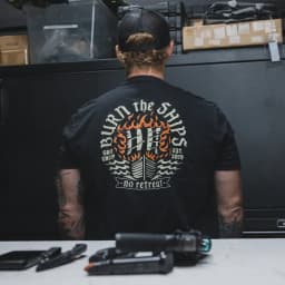 Burn The Ships Military Training Tactical Casual T-shirt Men's and Women's Luxury Brand Tops