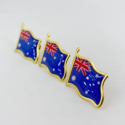 5/10/50/100 Pack Metal Australia Flag Lapel Pin Waving Australian Pins Bulk Patriotic Badge Souvenir Gifts