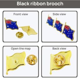 5/10/50/100 Pack Metal Australia Flag Lapel Pin Waving Australian Pins Bulk Patriotic Badge Souvenir Gifts