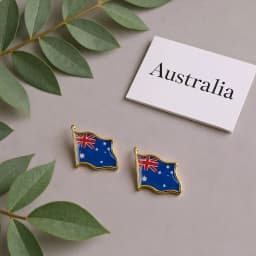 5/10/50/100 Pack Metal Australia Flag Lapel Pin Waving Australian Pins Bulk Patriotic Badge Souvenir Gifts