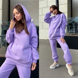 Monochrome Hooded Hoodie Set Casual European American Fashion 2-Piece Autumn Winter Hot Selling New Style
