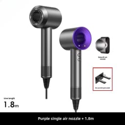 5 in 1 Professional Hair Dryer, with Hot and Cold Air Functionality - Lightweight and Thermostatic Styling Tool for Smooth Hair