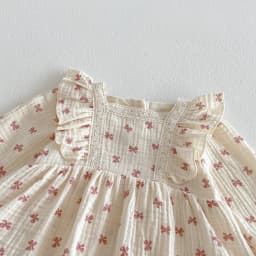 Baby Spring and Autumn Thin Diaper Cover Dress, Small Size for Girls, Princess Dress for One-Year-Old Babies