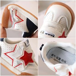 2026 Fashion Toddler Shoes For Baby PU Leather Infant Girl's Sneakers Soft-soled Ergonomics Newborn Boy's Sport Shoes First Step