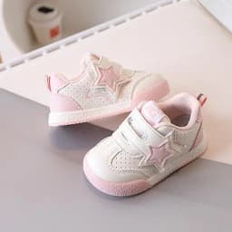 2026 Fashion Toddler Shoes For Baby PU Leather Infant Girl's Sneakers Soft-soled Ergonomics Newborn Boy's Sport Shoes First Step