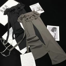 Womens Flare Pants Patchwork Ruffles Bow Slim Fit Trousers New Bow-Knot Tie Casual Fashion Summer Pantalon Femme Long Pants