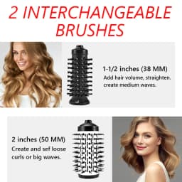 Automatic Rotating Multifunctional Hot Air Brush Portable Ionic Blow Dryer Hair Air Styler Scalp Massage Comb Hair Curler Brush