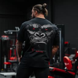 GYM Gorilla Print T-shirt Redemption T-Shirt - Silverback Gymwear