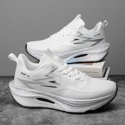 Plus Size Men's Sports Running Shoes Breathable and Lightweight Carbon Plate Women's Comfortable Sports Non-slip Shoes