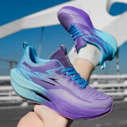 Plus Size Men's Sports Running Shoes Breathable and Lightweight Carbon Plate Women's Comfortable Sports Non-slip Shoes