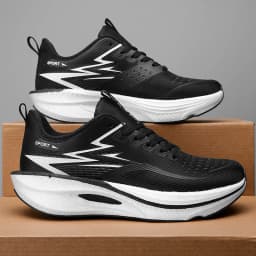 Plus Size Men's Sports Running Shoes Breathable and Lightweight Carbon Plate Women's Comfortable Sports Non-slip Shoes