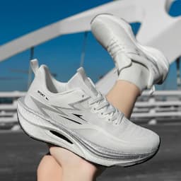 Plus Size Men's Sports Running Shoes Breathable and Lightweight Carbon Plate Women's Comfortable Sports Non-slip Shoes