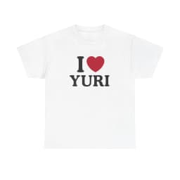 Retro I Love Yuri Shirt GL Graphic T-shirts for Fan Gift High-quality Unseix Sportswear Clothing Top