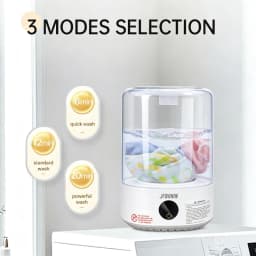 4L Mini Washing Machine, 5000Mah, Fully Automatic Portable Turbine Led Washing Cup and Compact for Children's Clothing, Underwea