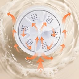 4L Mini Washing Machine, 5000Mah, Fully Automatic Portable Turbine Led Washing Cup and Compact for Children's Clothing, Underwea