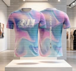 Simple Fashion Run Letters T Shirts Fashion Trend Outdoor Running 3D Printed Unisex T-shirts Loose Quick Dry Tees FamilyMatching