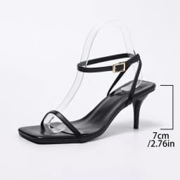 2026 New Sexy Ankle Strap High Heels Sandals Women Summer Open Toe Stiletto Heeled Party Shoes Woman Elegant Black Sandals