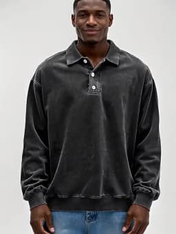 2026 New Men's Shirt Stand-alone Casual All-match Long Sleeve Button Lapel Shirt Polo Shirt