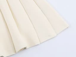 European and American 2026 Spring New Women's Clothing Style Slimming Bubble Short Sleeve Ribbed Knitted Short Dress