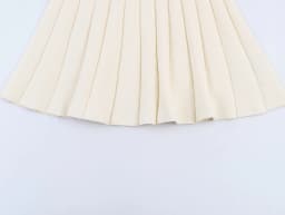 European and American 2026 Spring New Women's Clothing Style Slimming Bubble Short Sleeve Ribbed Knitted Short Dress