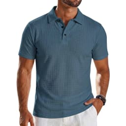 Mens Summer Short Sleeve Lapel Polo Shirt Solid Color Lightweight Ice Silk Tops Breathable Quick-Dry Casual Streetwear for Men