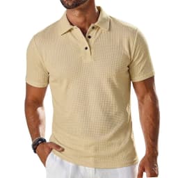 Mens Summer Short Sleeve Lapel Polo Shirt Solid Color Lightweight Ice Silk Tops Breathable Quick-Dry Casual Streetwear for Men