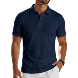 Mens Summer Short Sleeve Lapel Polo Shirt Solid Color Lightweight Ice Silk Tops Breathable Quick-Dry Casual Streetwear for Men