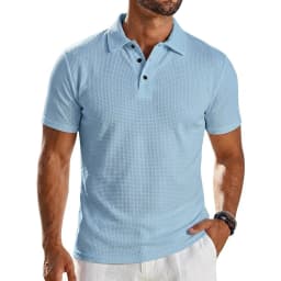 Mens Summer Short Sleeve Lapel Polo Shirt Solid Color Lightweight Ice Silk Tops Breathable Quick-Dry Casual Streetwear for Men
