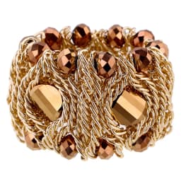 Luxury Fashion Crystal Bracelet for Women Handmade Aluminum Chain Bangle Bohemian Statement Charm Bracelet Banquet Party Jewelry